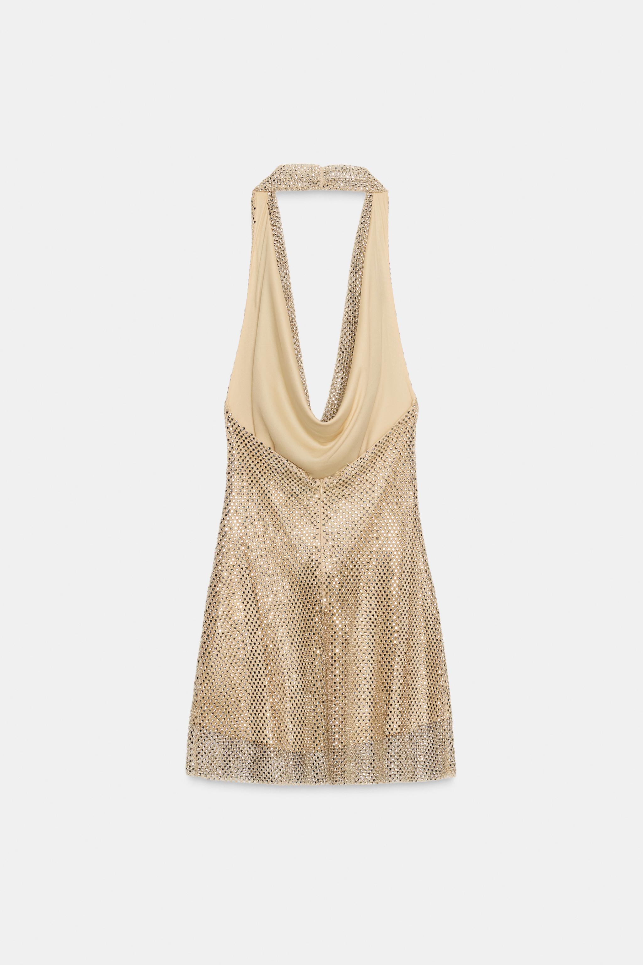 SPARKLY HALTER DRESS